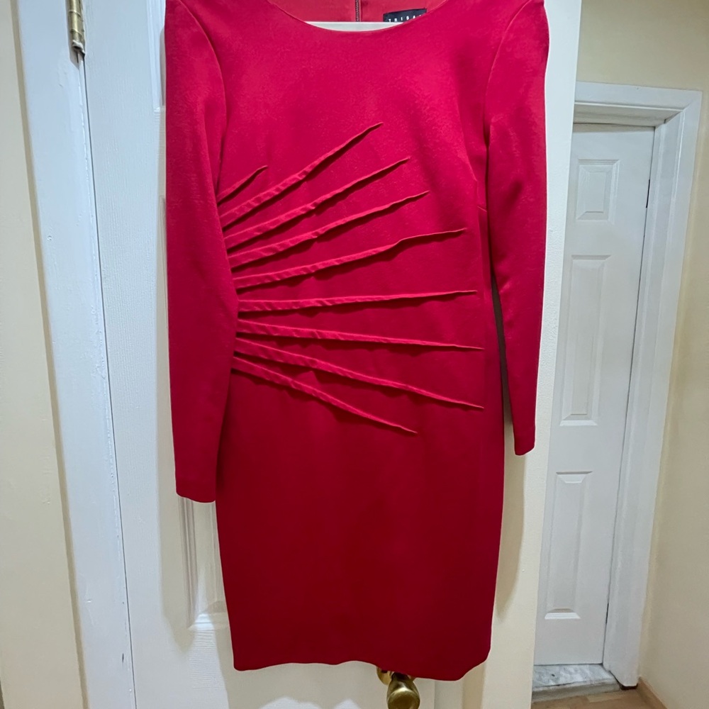 Tribal Red Long Sleeve Dress